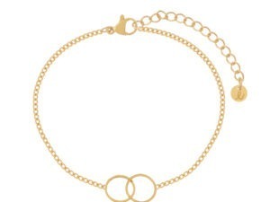 Armband om te delen (rondjes) goud