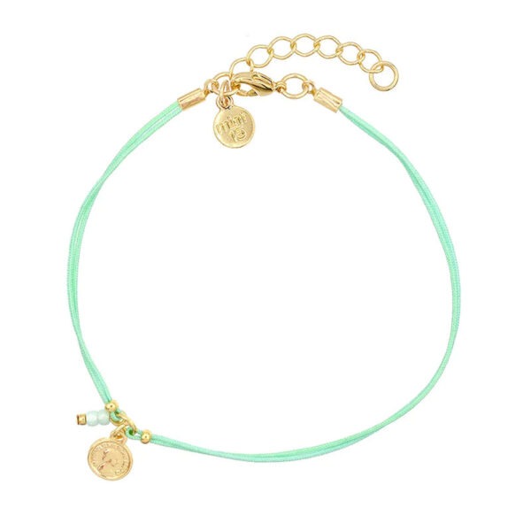 Coin Mint Green enkelband (goud)