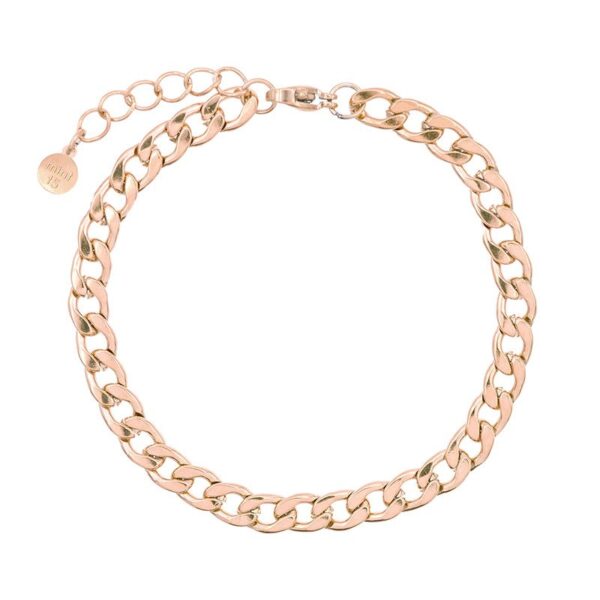 Flat Chain armband (roségoud)