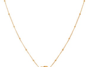 Ketting om te delen (hartjes) goud