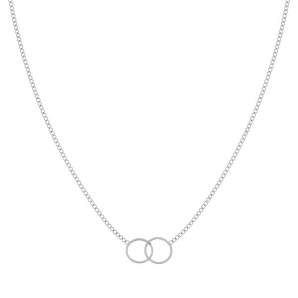 Ketting om te delen (rondjes) zilver