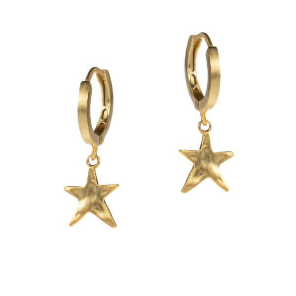 Starstruck hoop oorbellen (goud)