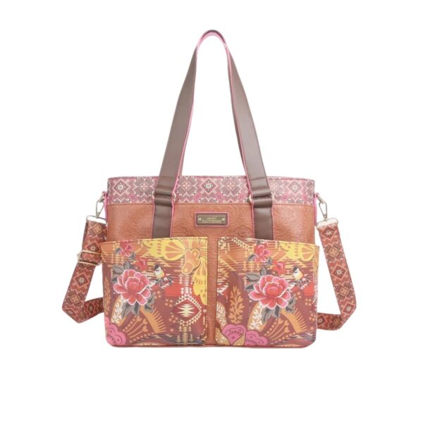 Peruvia shopper (brown/pink)