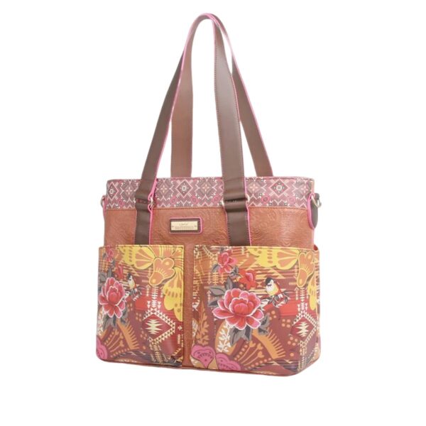 Peruvia shopper (brown/pink)