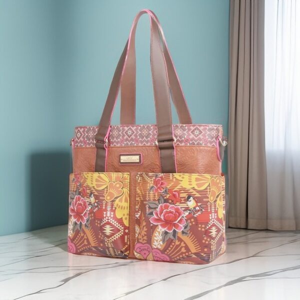 Peruvia shopper (brown/pink)