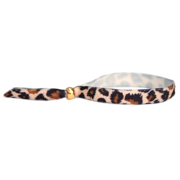 Leopard velvet armband