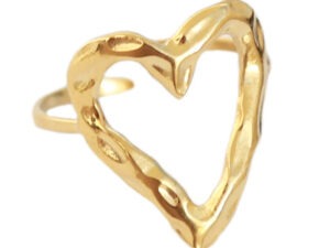 Open hearted ring (goud)