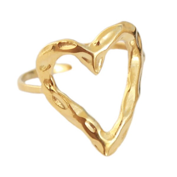 Open hearted ring (goud)