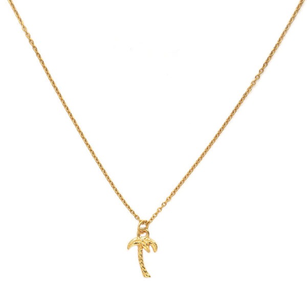 Palm tree ketting (goud)