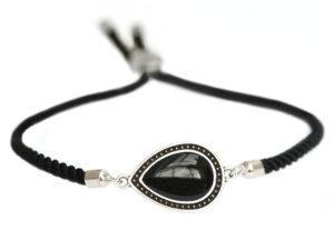 Versailles black silver armband