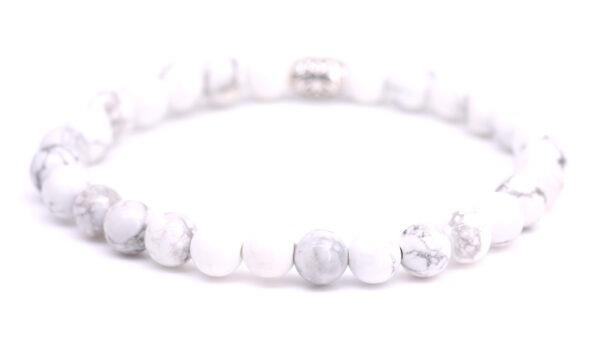 Lily armband (witte howliet)