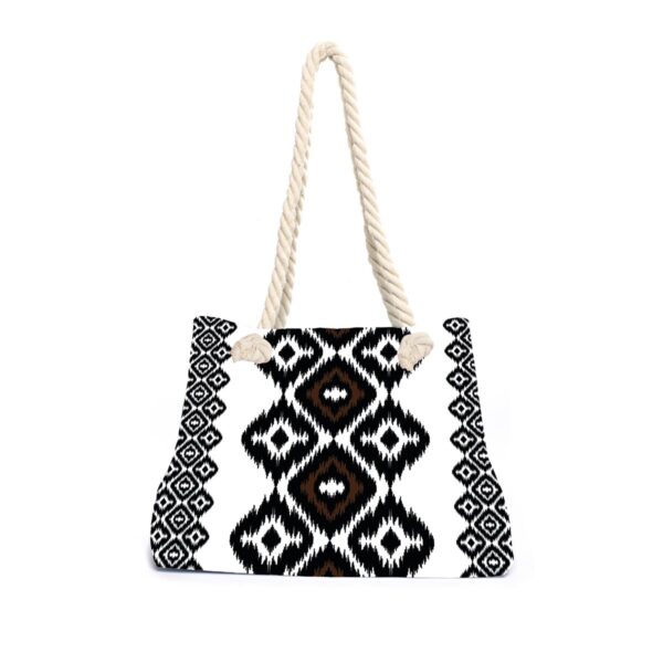 Aztec Black beachbag