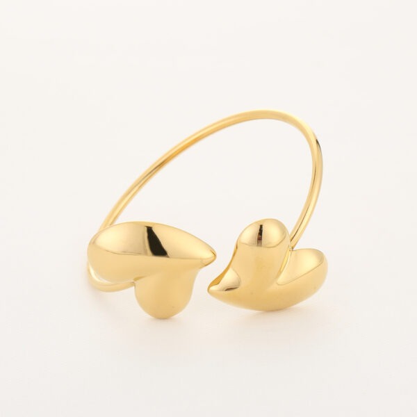 Heart bangle XL (goud)