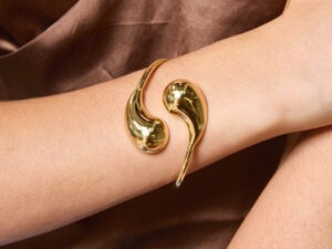 Waterdruppel armband (goud)