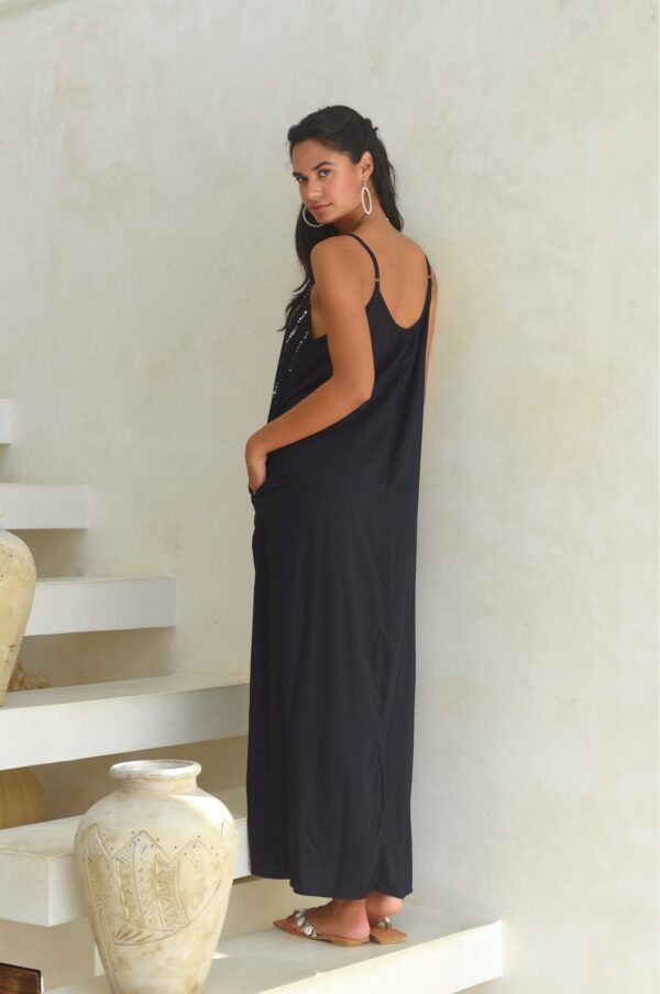 Kayana dress (zwart / zilver)
