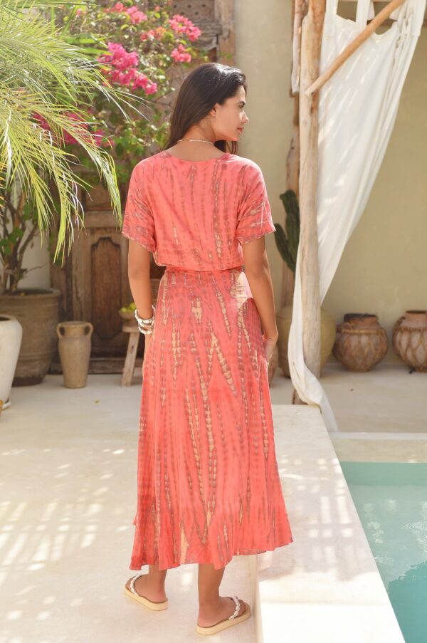 Robin Moonstone dress (hot coral)