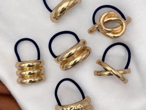 Haarjuwelen haarbandjes (goud) set van 6