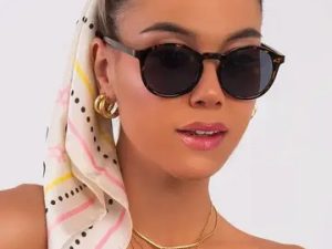 Harriet zonnebril (leopard)