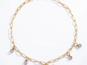 Strikjesenkelketting (goud)