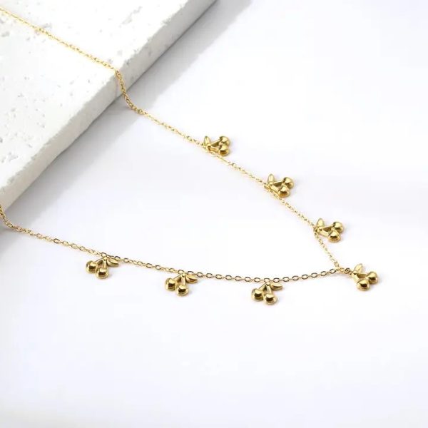 Cherry Charm goldplated halsketting