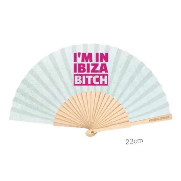 I'm In Ibiza Bitch waaier (23 cm)