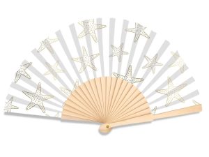 Starfish Metallic waaier (23 cm)