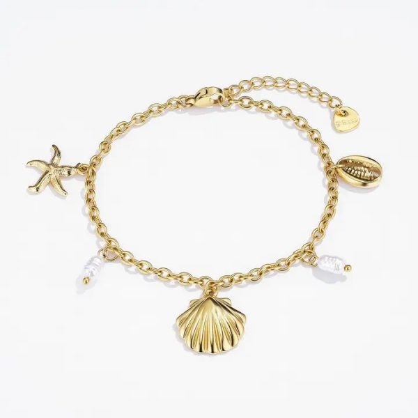 Beachbedels armband (goud)