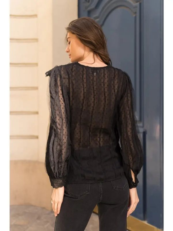 Jeanne blouse (zwart)