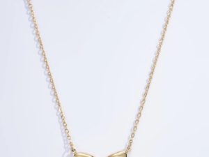 Strikjes halsketting (goud)