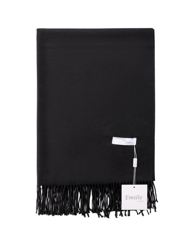 Pashmina sjaal XL (zwart)