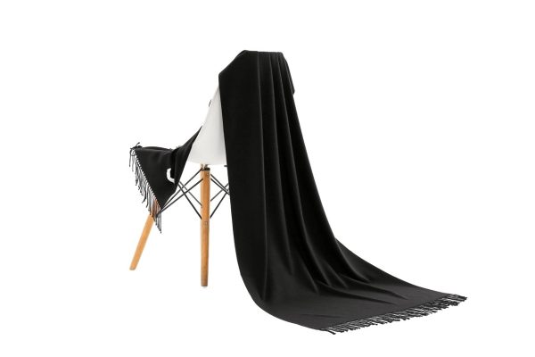 Pashmina sjaal XL (zwart)