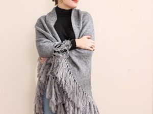 Emilie Poncho (grijs)