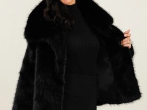 Bontlook jas zwart