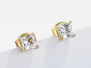 Golden Bling oorbellen (goud)