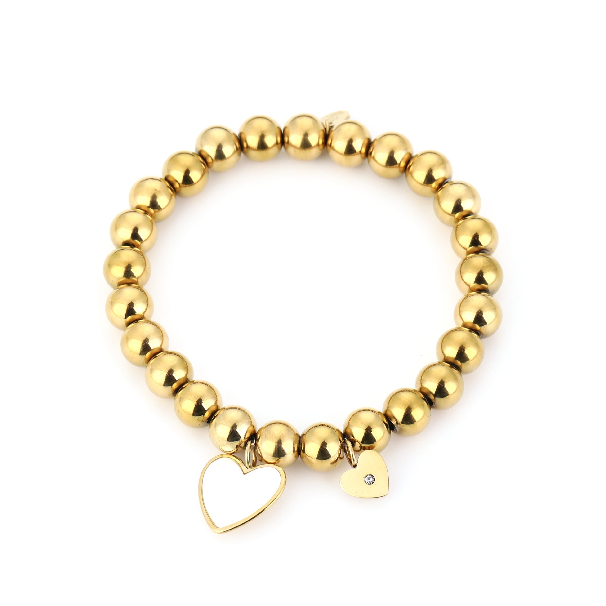Hearts kogelarmband (goud) 2 Hearts kogelarmband (goud)