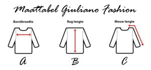 Teddy Jas Omkeerbaar (camel) 5 Maattabel Giuliano Fashion