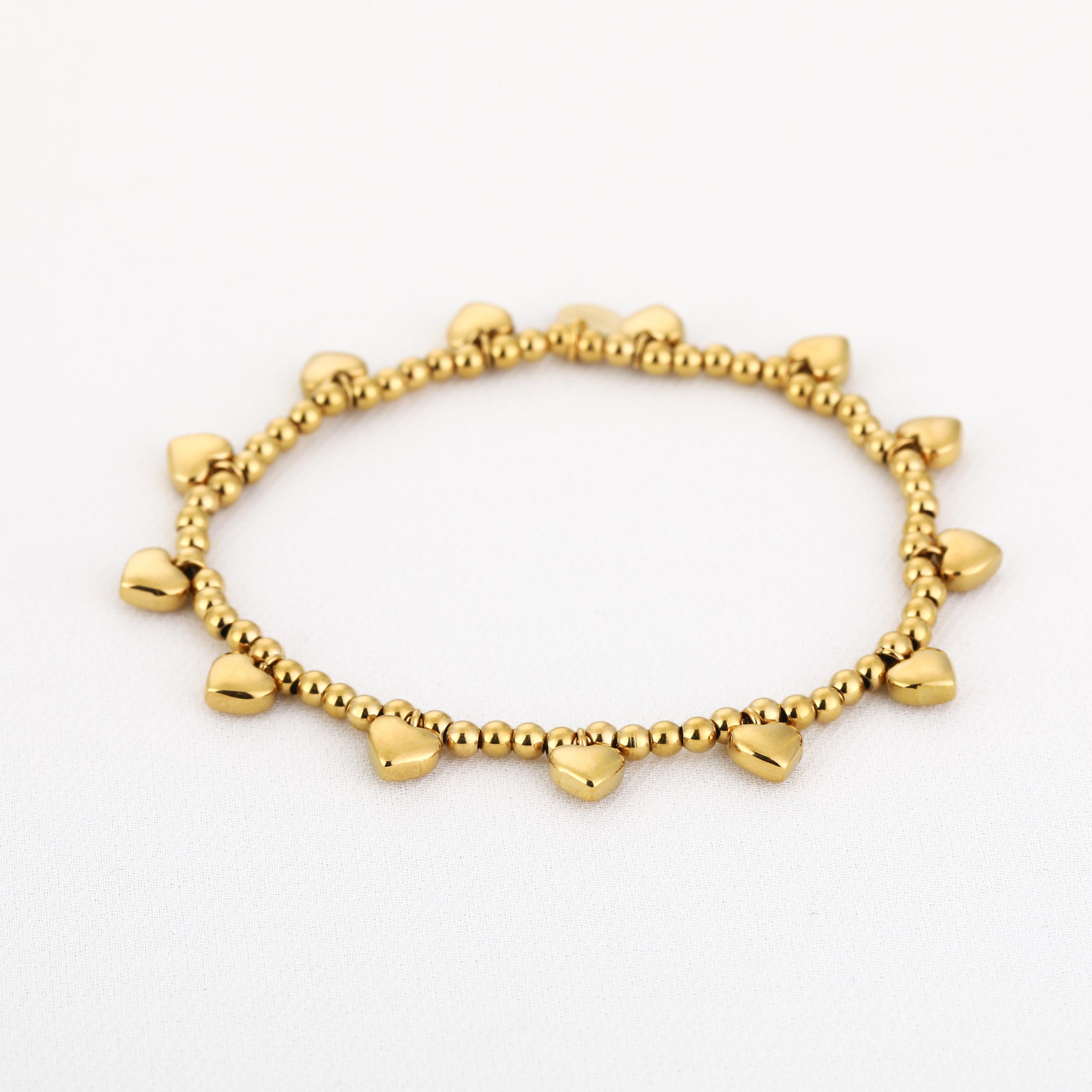 Many Hearts kogelarmband (goud/zilver) 2 Many Hearts kogelarmband (goud)