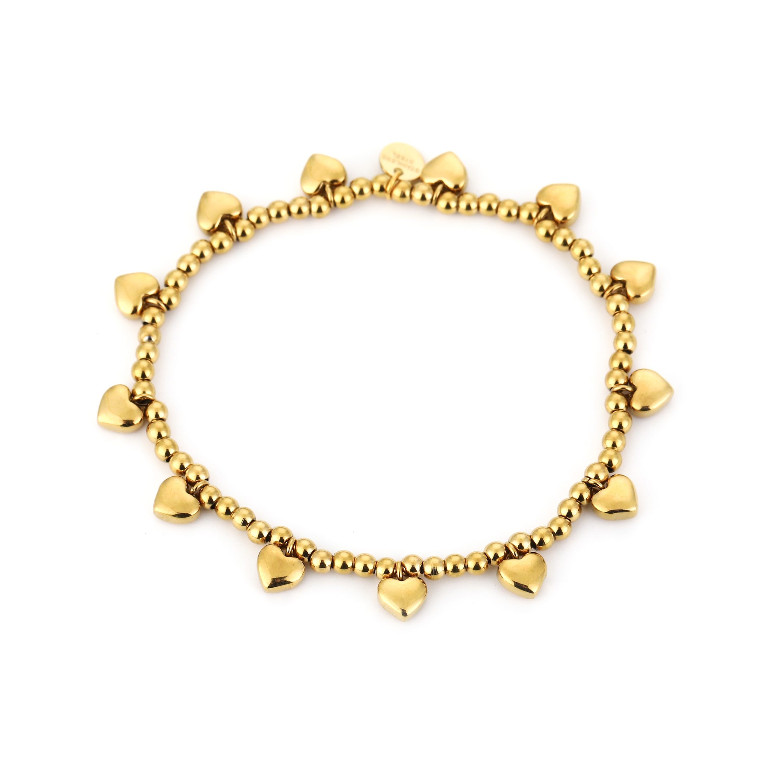 Many Hearts kogelarmband (goud/zilver) 4 Many Hearts kogelarmband (goud)