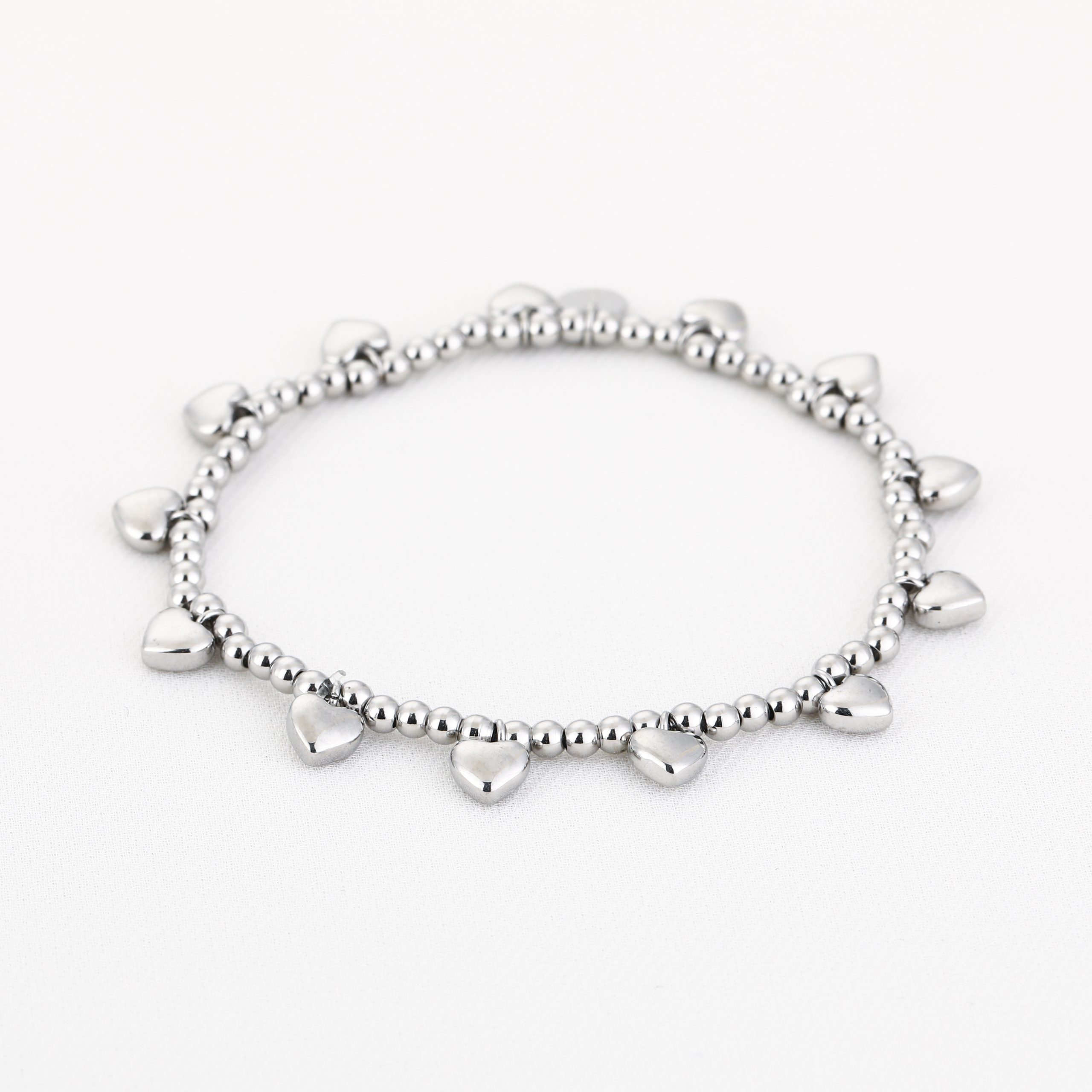 Many Hearts kogelarmband (goud/zilver) 3 Many Hearts kogelarmband (zilver)