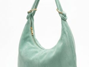 Suède ring shopper (mint)