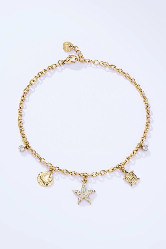 Beach Bling enkelband (goud) 1 Beach Bling enkelband (goud)