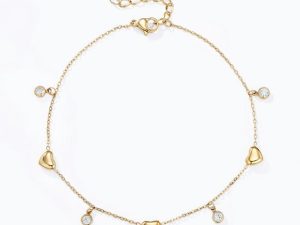 Hearts and Diamonds enkelband (goud)