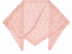 Kanten sjaal (roze)