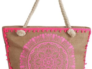 Mandala beach bag (roze)