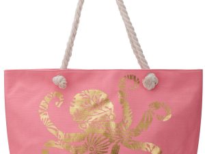 Octopus beach bag (roze)