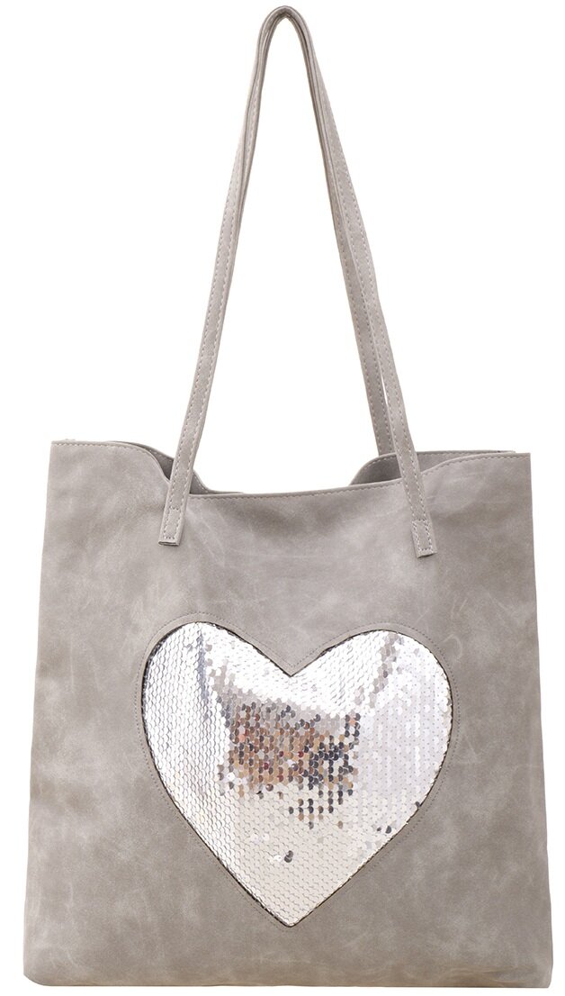 Silver Heart shopper 1 Silver Heart shopper