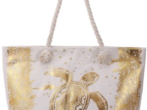 Turtle beach bag (goud)
