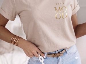 Home 14 Good Mood T-shirt (beige)