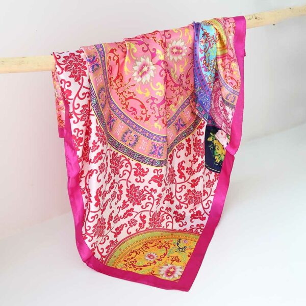Barok bandana sjaal (pink)