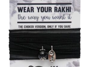 Black Rakhi choker en wikkelarmband